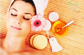 honey mask for peeling and wound healing